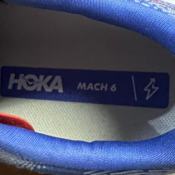 HOKA Mach 6 Womens Running Shoes Size 9 Mirage Stellar Blue Athletic Sneakers - Picture 8 of 10
